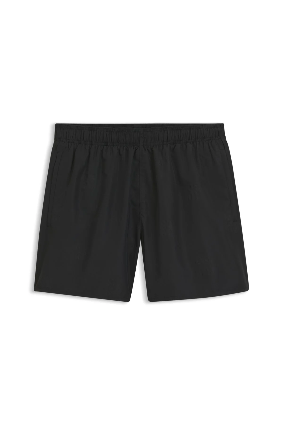 SWIM SHORTS WITH ALL-OVER STACKED LOGOS - 1