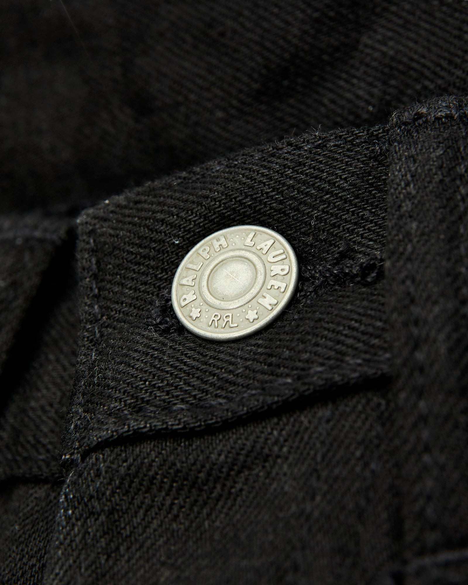 14oz Rinsed Black Selvedge Denim - Full Straight Fit - 9
