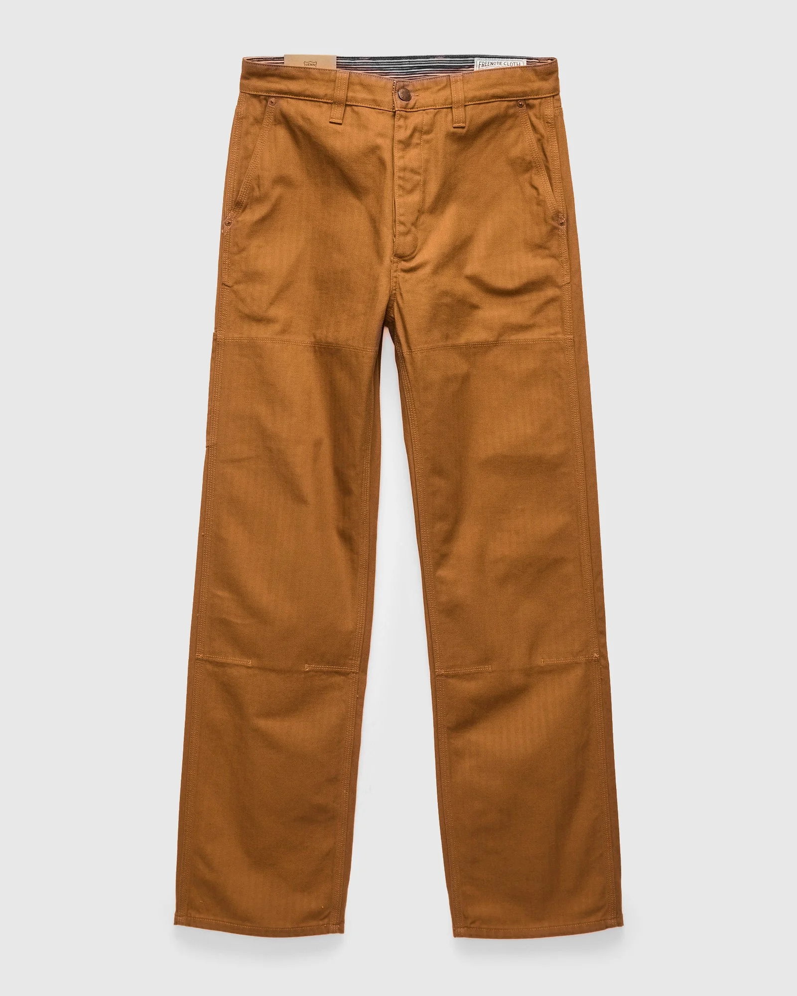 Ortega Pant in 13oz Rust Herringbone - 1