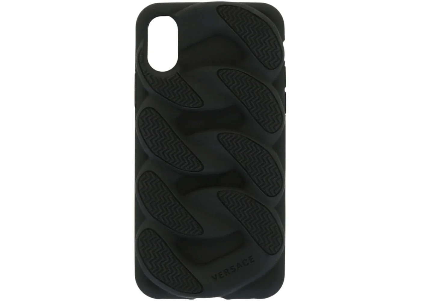 Versace Silicone Chain Reaction iPhone x Case Black - 1