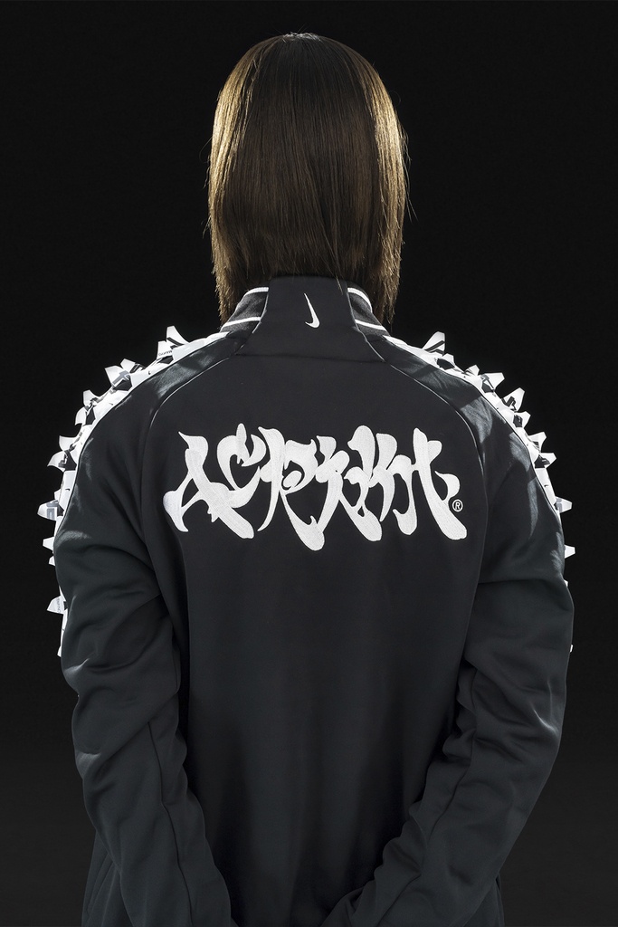 GGG-J1-010 Nike® Acronym® Track Jacket Knit BLACK/WHITE ] with GGG-P1-010 - 26