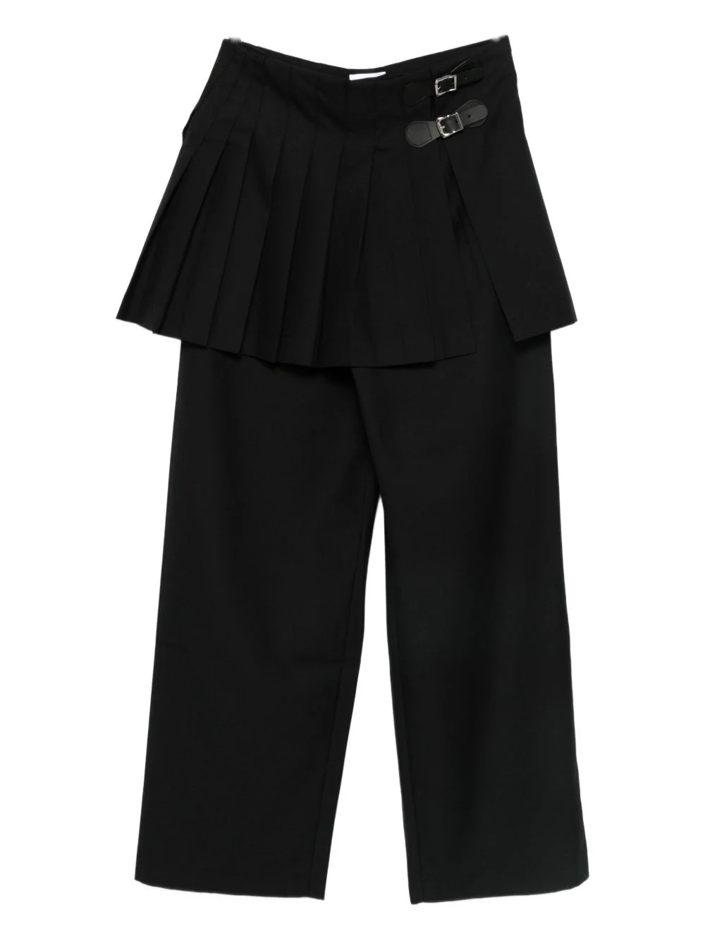 pleated wide-leg trousers - 1