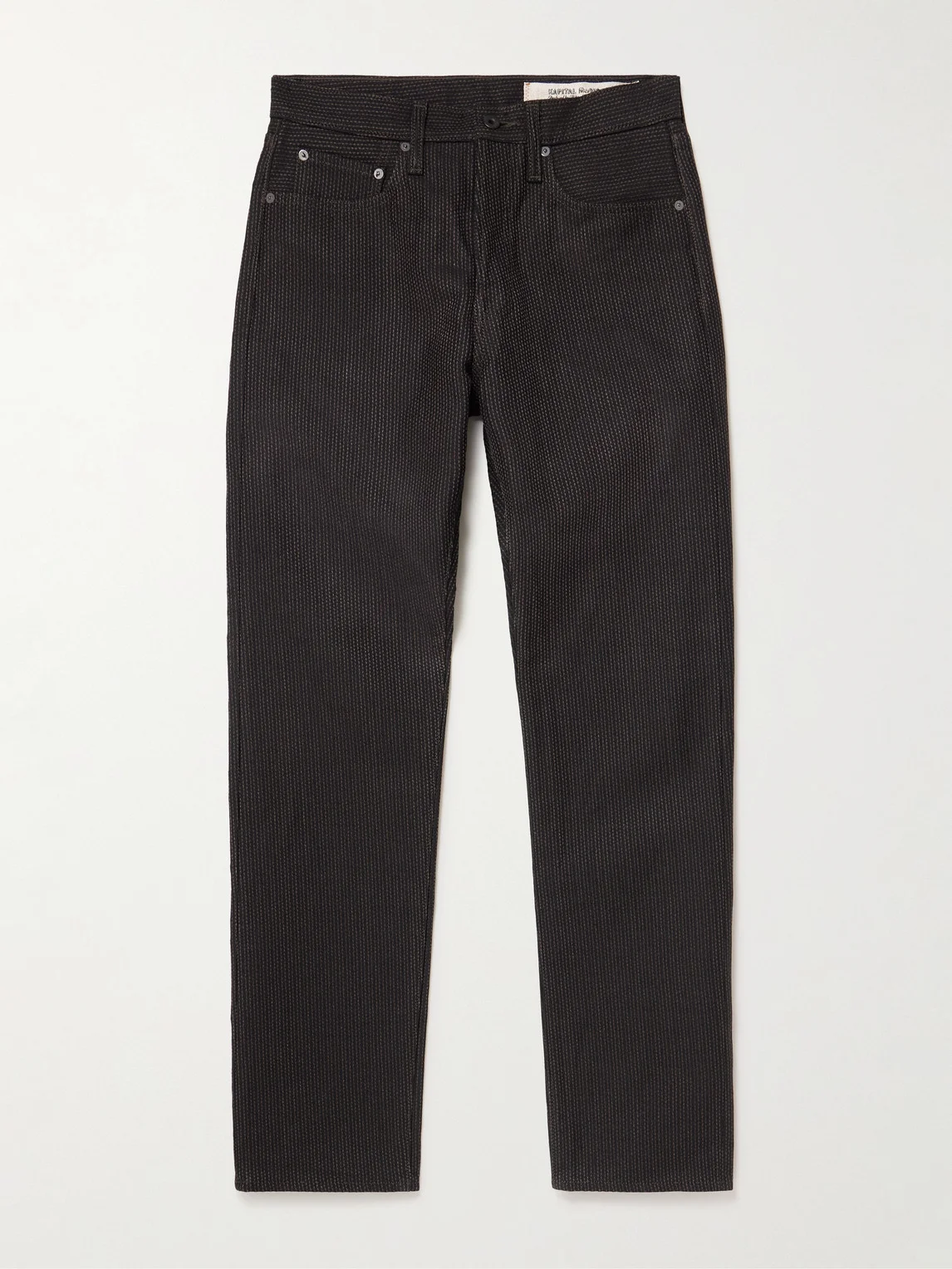 Monkey Cisco Straight-Leg Embroidered Century Denim Jeans - 1