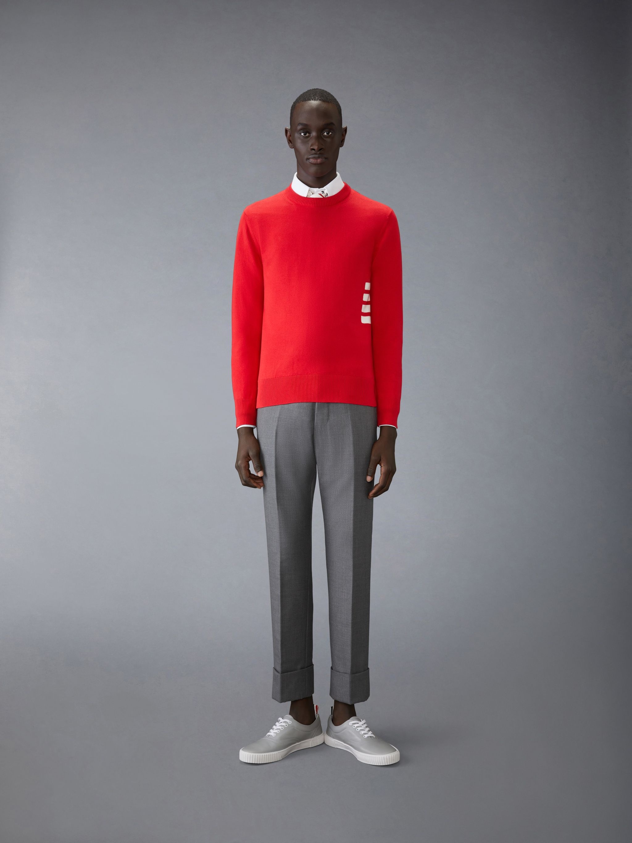 Cotton 4-Bar Pullover - 3