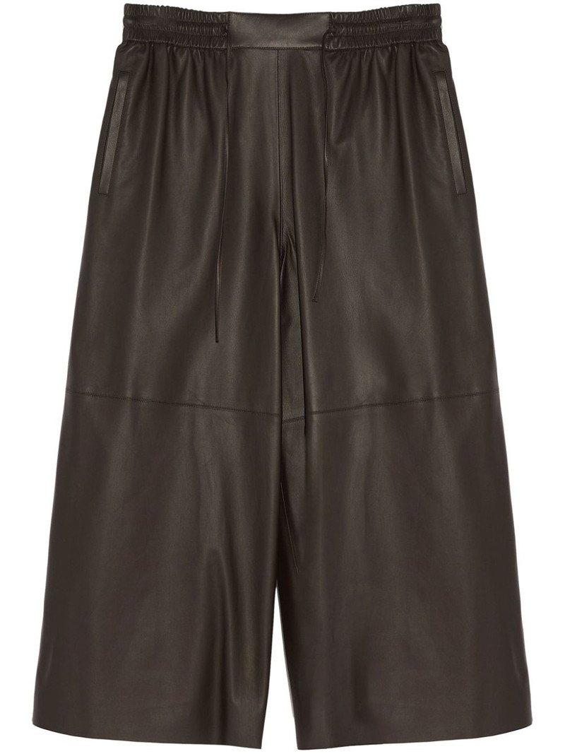 leather wide-leg trousers 1