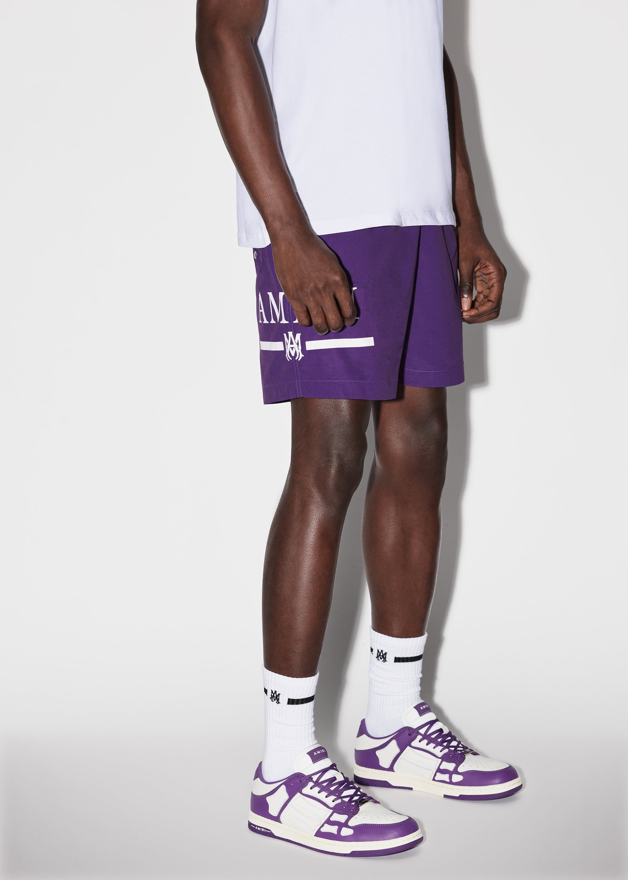 AMIRI M.A. BAR LOGO SWIM TRUNKS - 3