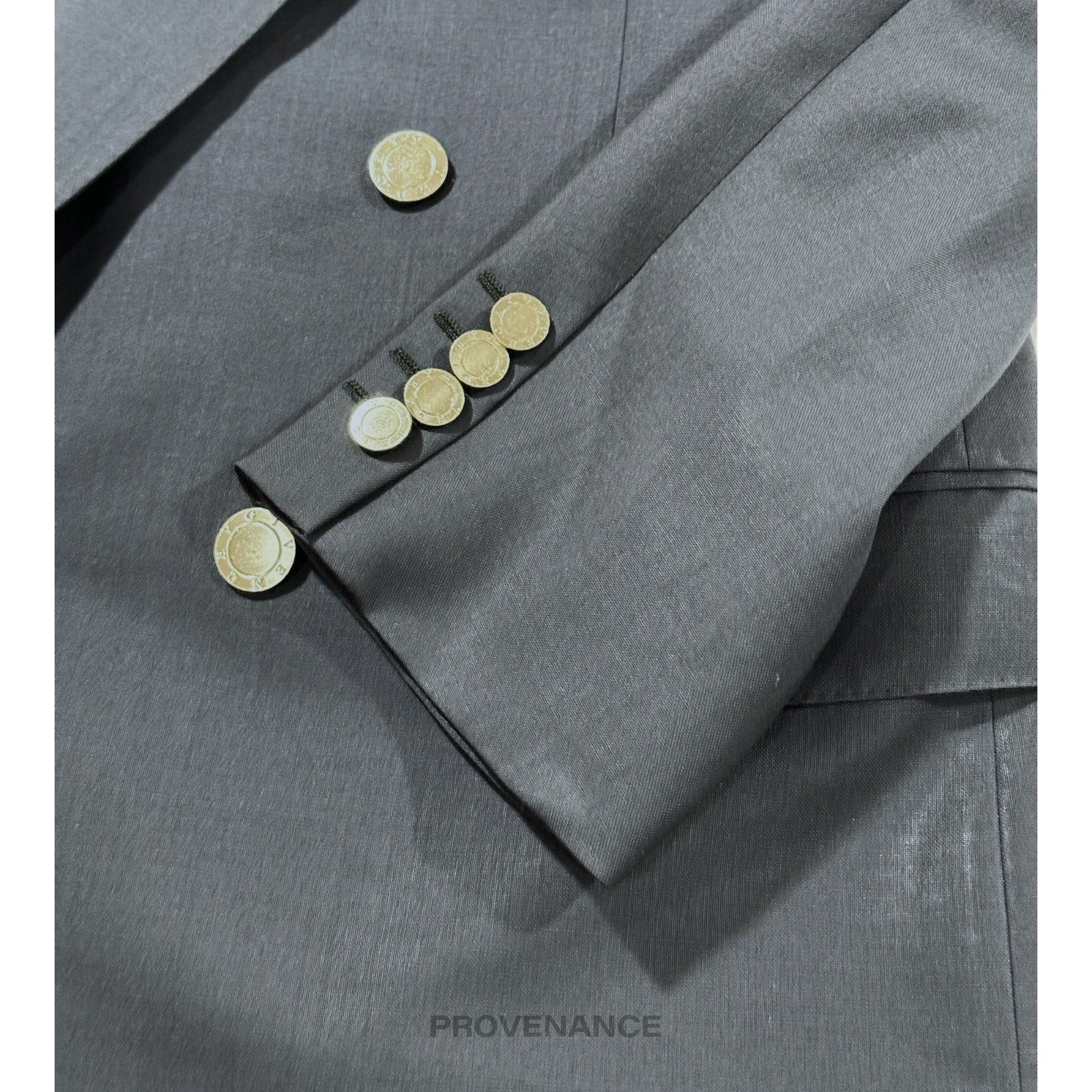 Givenchy Double Breasted Peak Lapel Jacket - Navy 38 - 6