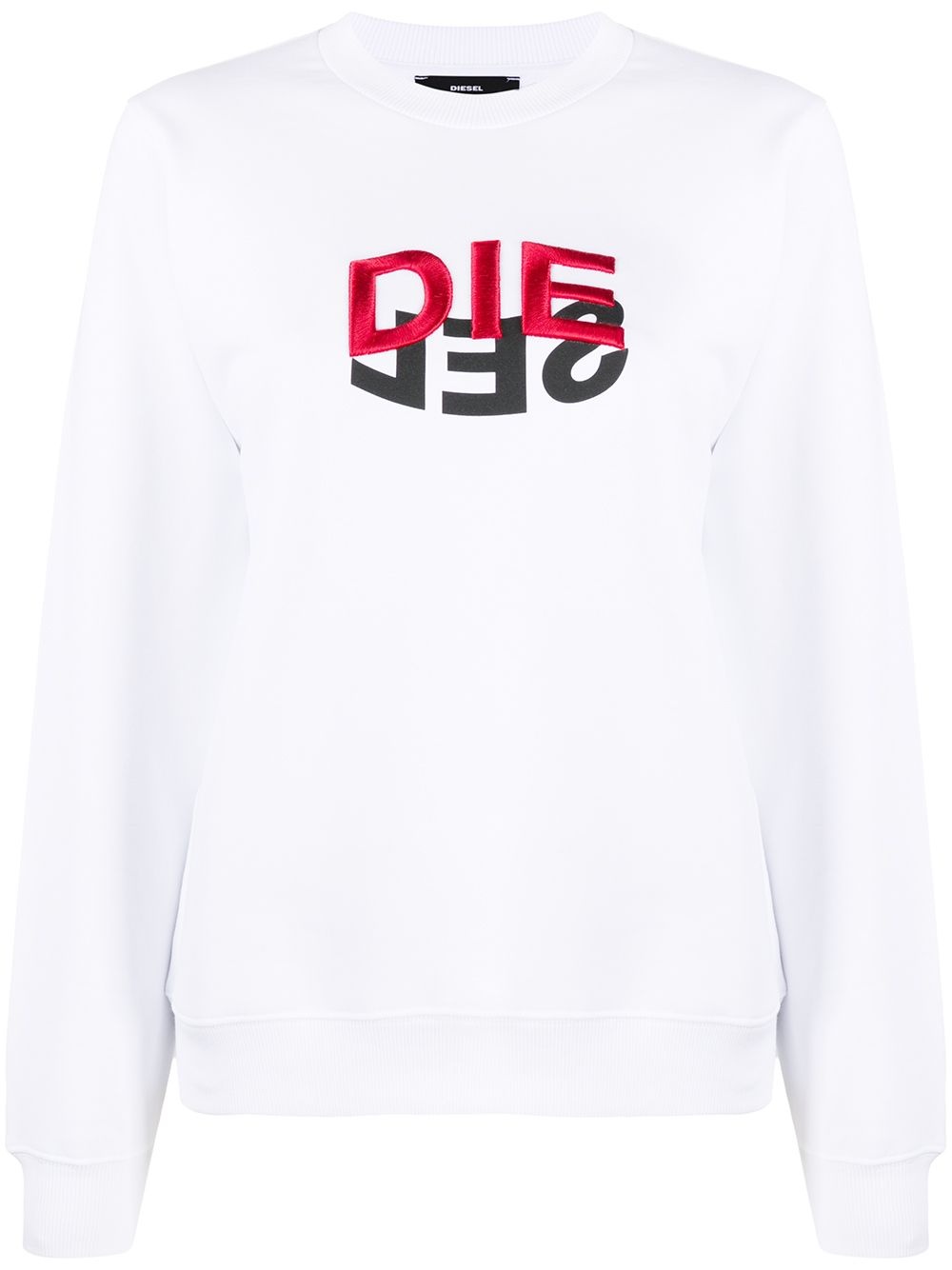 logo embroidered sweatshirt - 1