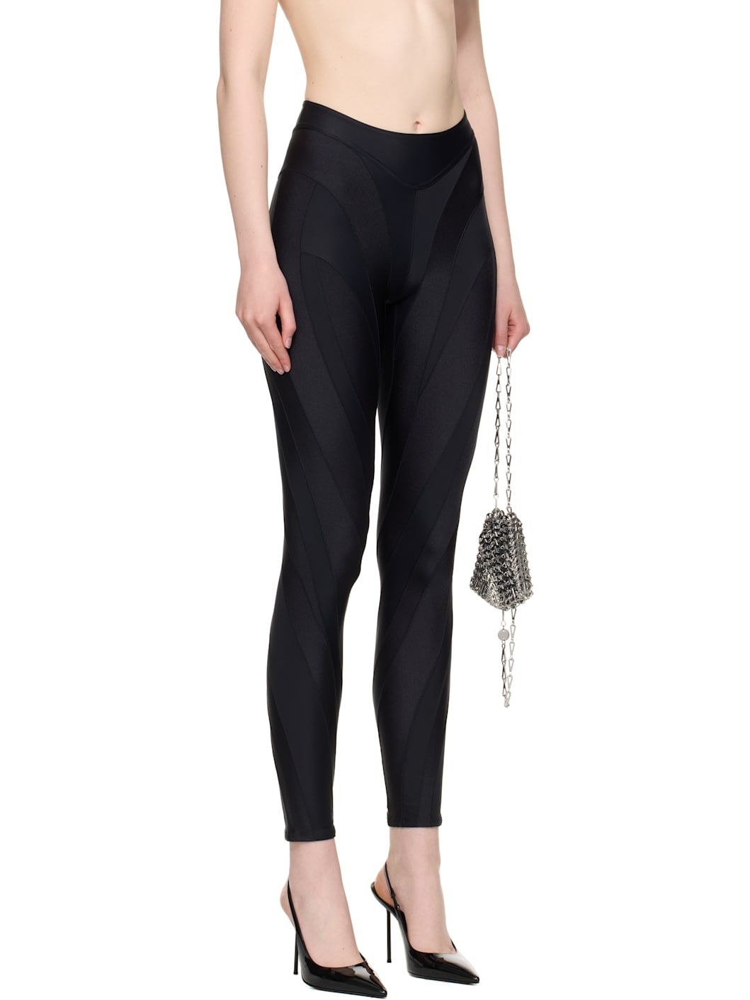 Black Spiral Leggings - 2