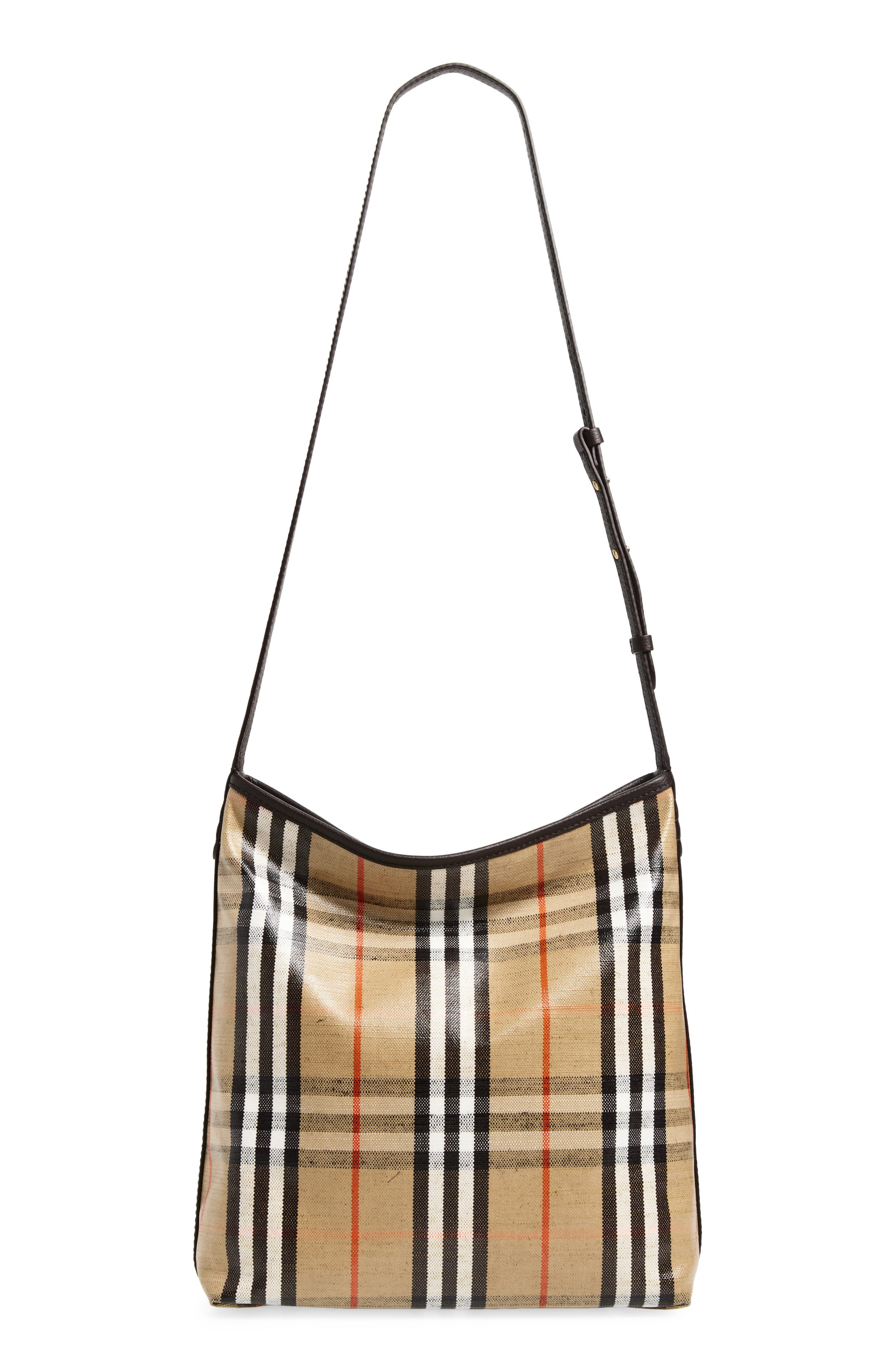 burberry Small Highlands Coated Canvas Crossbody Bag in Sand at Nordstrom - 3