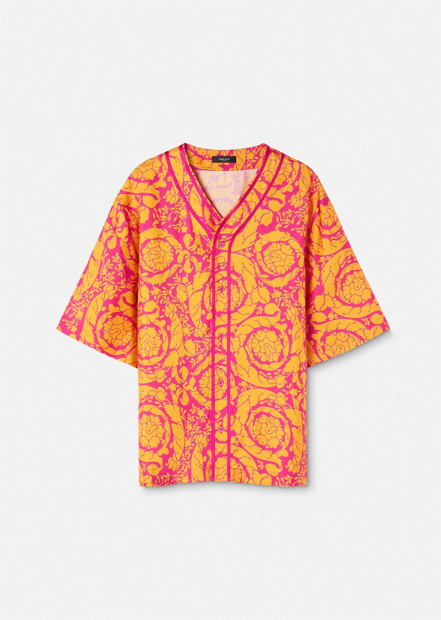 Barocco Silhouette Silk Shirt - 1