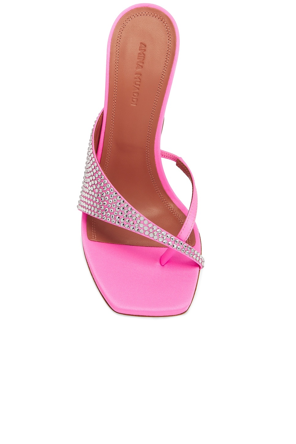 Shiona 95 Slipper In Fluo Pink & White Crystals - 4