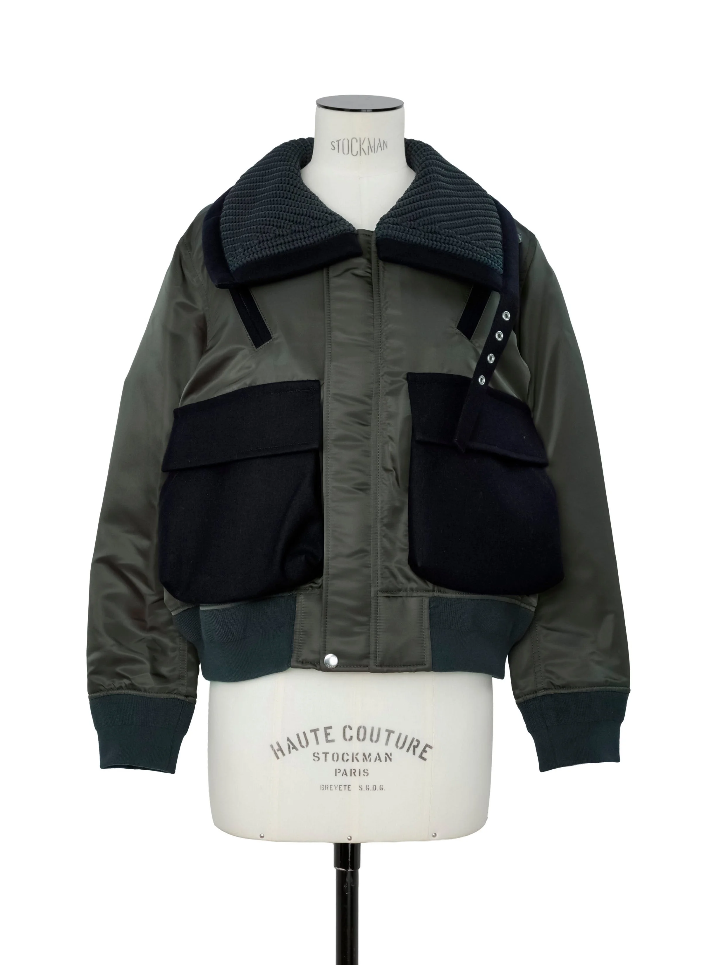 Nylon Twill x Wool Melton Blouson - 1