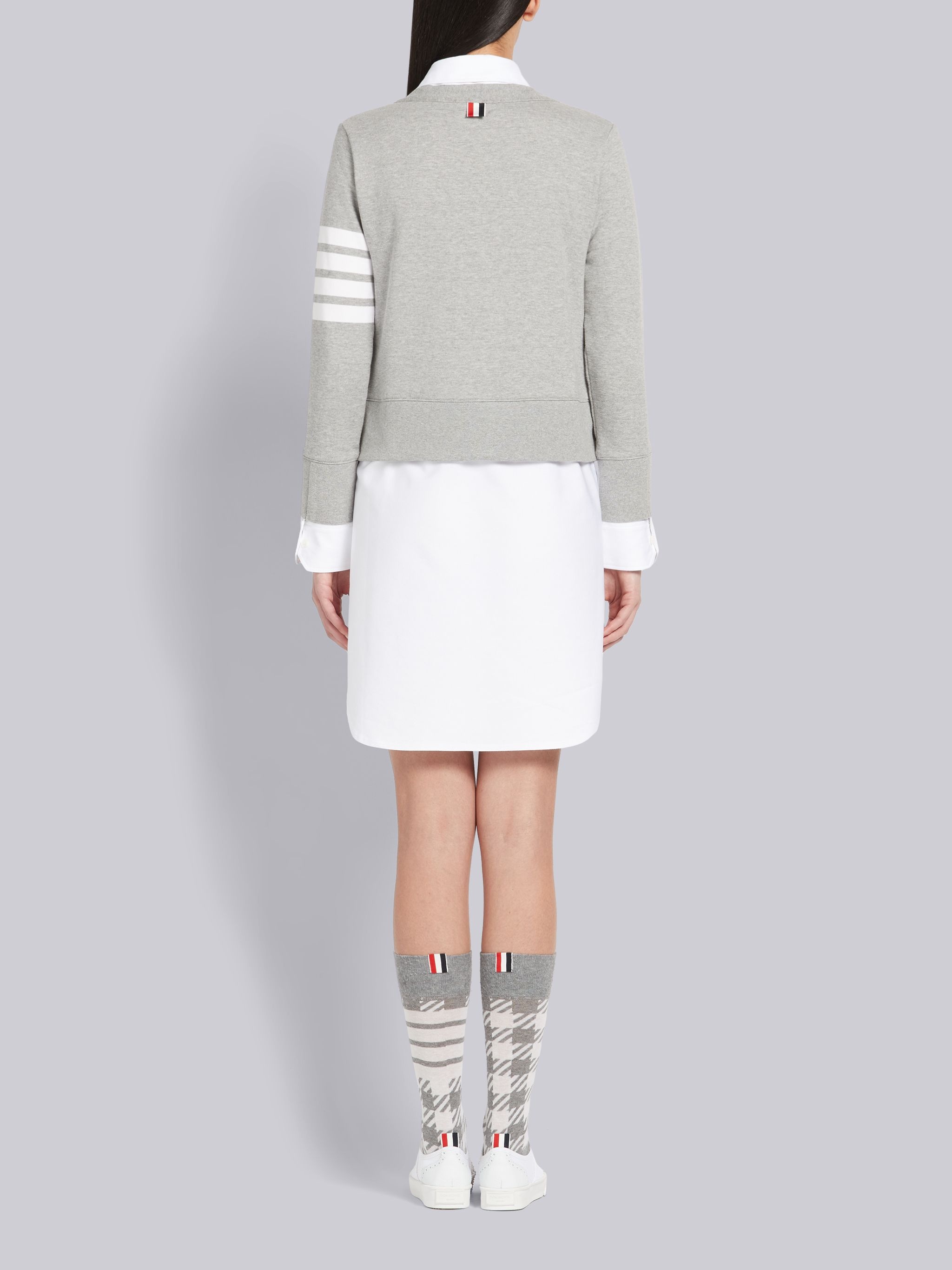 Trompe L'oeil Cardigan Shirtdress - 3