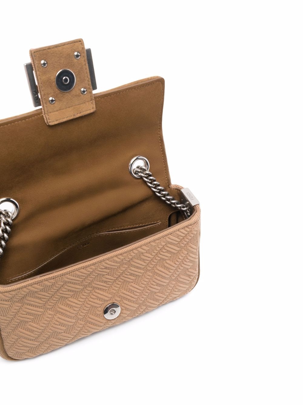 medium textured logo Baguette bag - 6