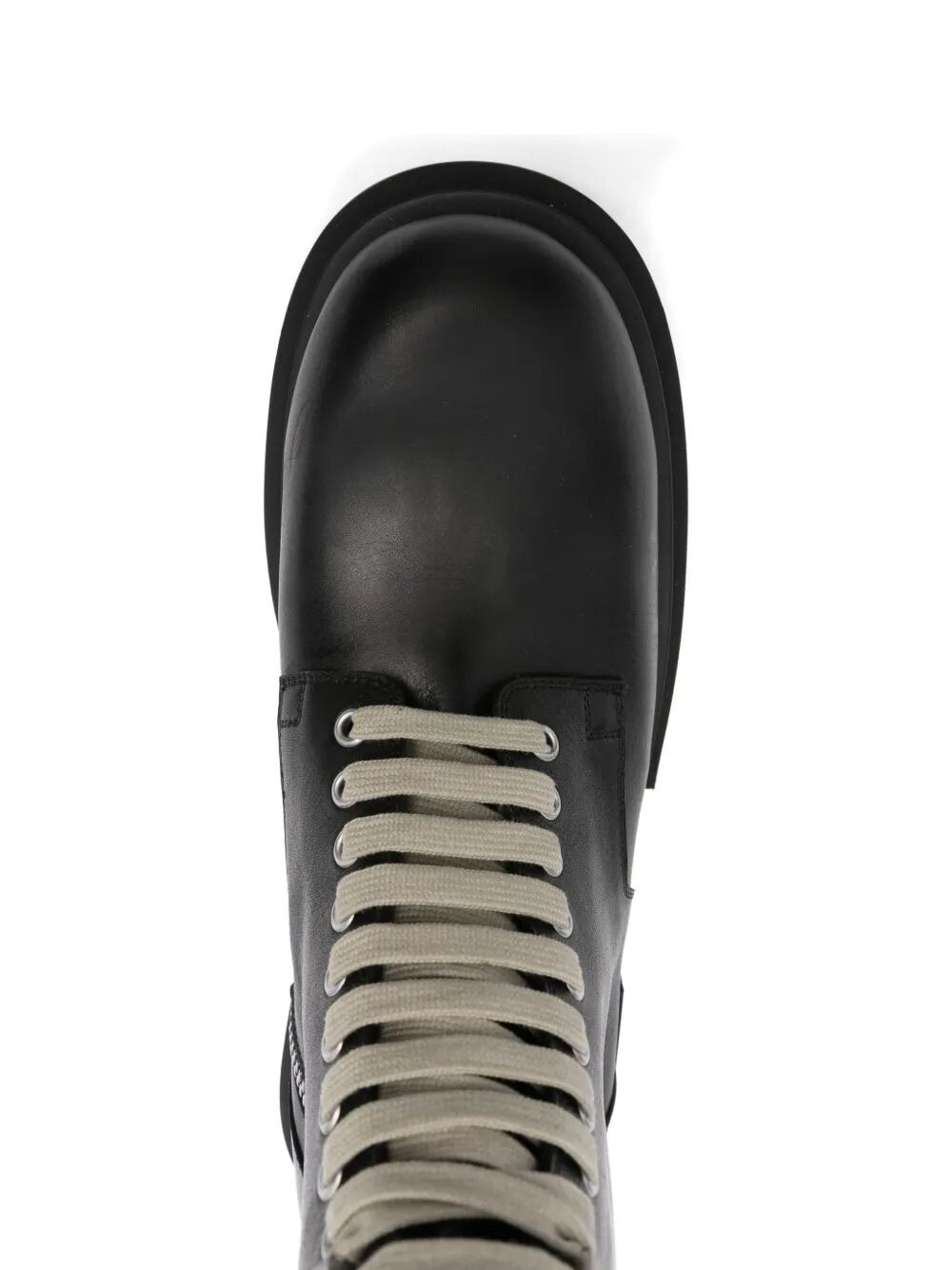 Rick Owens Men "Laceup Bogun" Leather Boots - 4