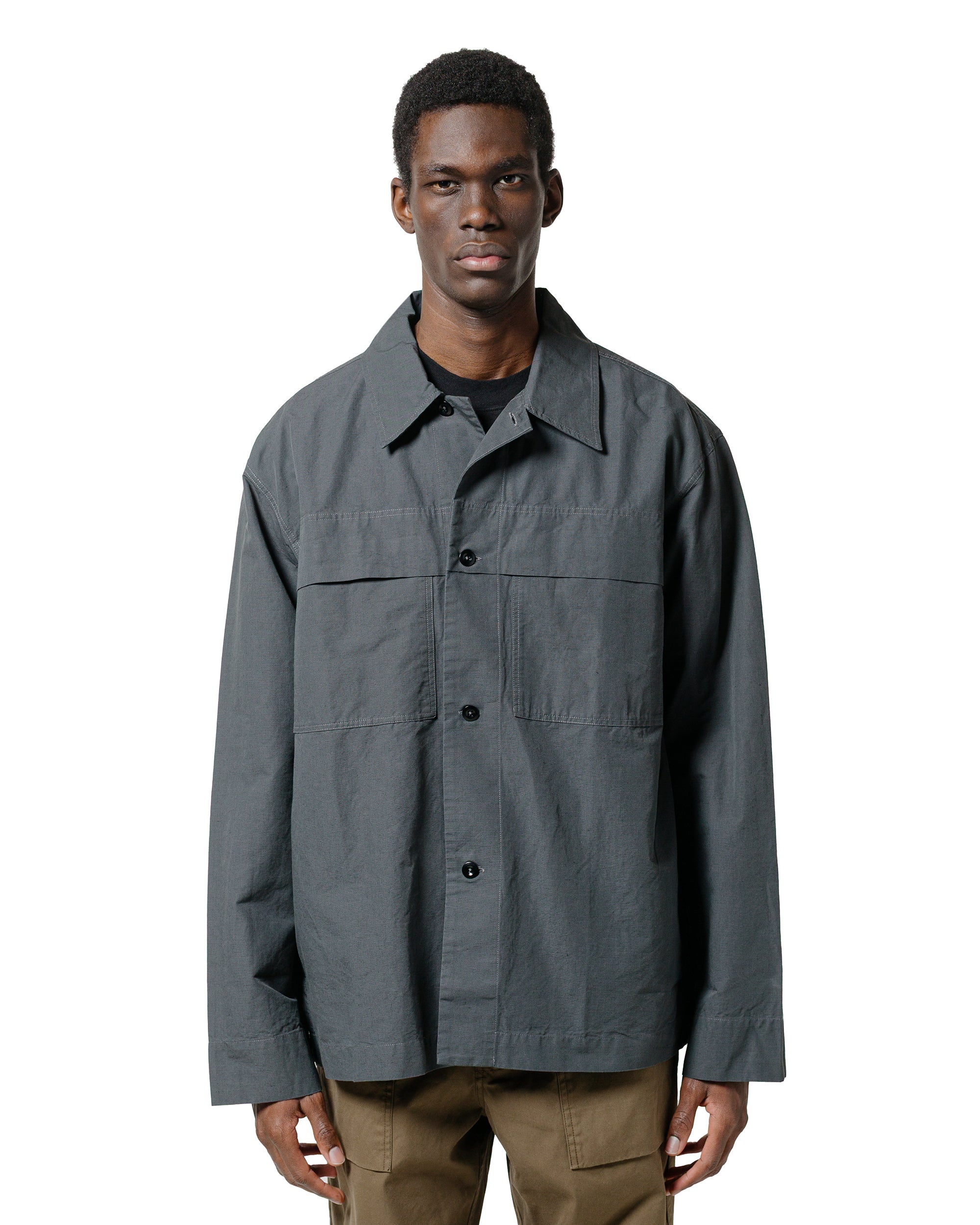 MHL Storm Flap Shirt Dry Cotton Linen Carbon - 2