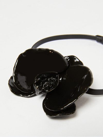 Max Mara Nappa leather necklace with orchid outlook