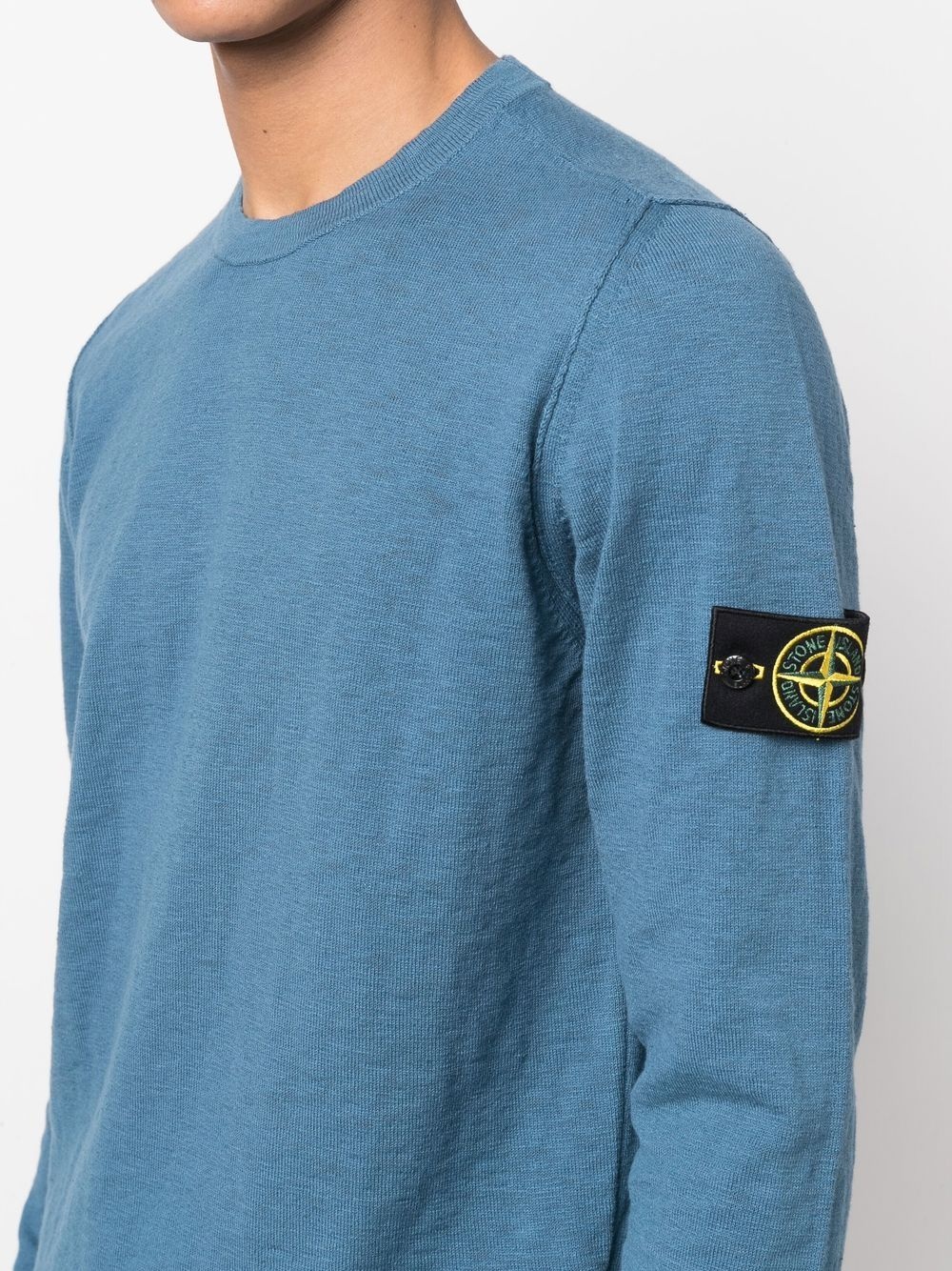 Compass badge crew-neck jumper - 5