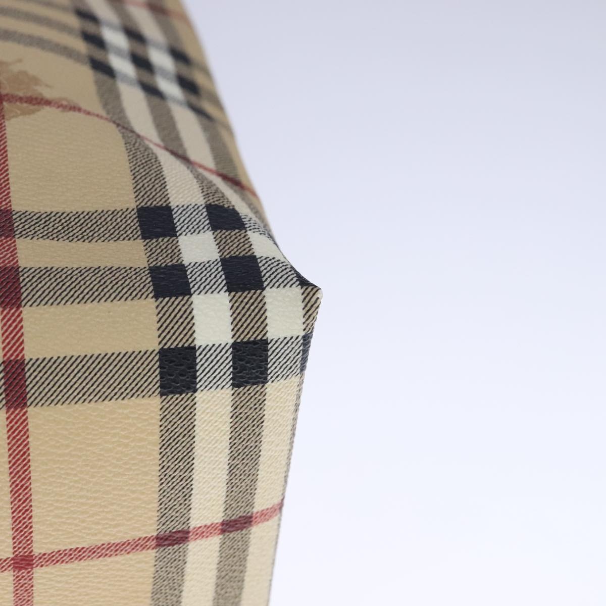 Burberry Nova Check Tote Bag Pvc Leather Beige - 9