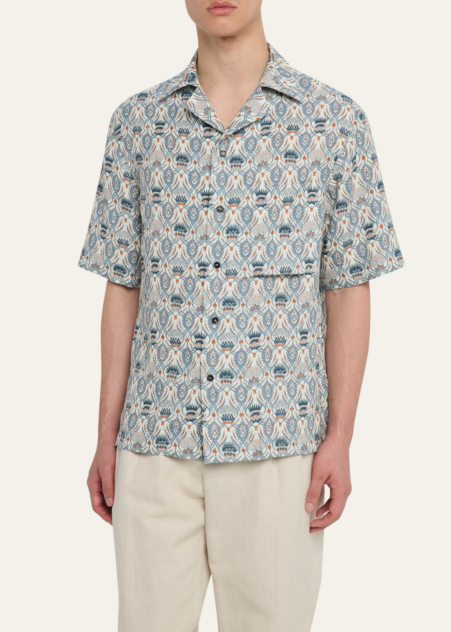 Men's Federico Linen Camp Shirt - 4