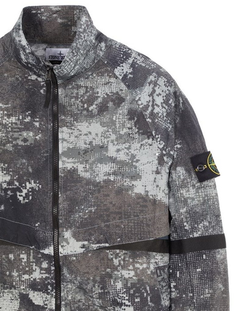 661E1 DISSOLVING GRID CAMO ON ECONYL® REGENERATED NYLON GRAY 3