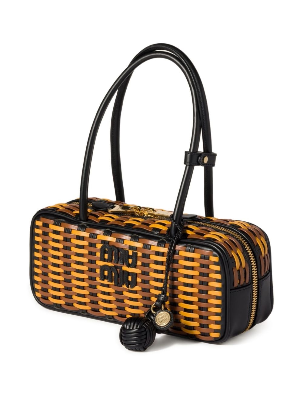 Beau woven-effect tote bag - 3