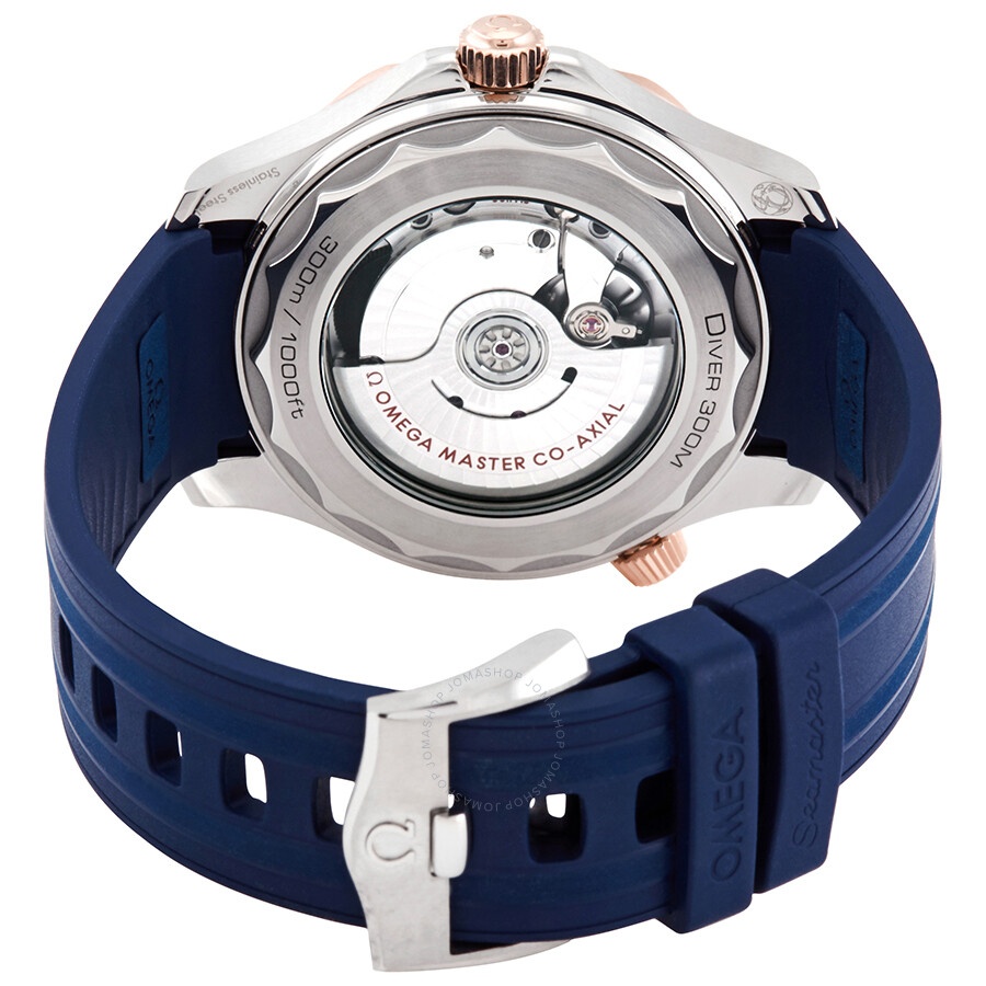 Omega Seamaster Diver Automatic Stainless Steel & 18kt Sedna Gold Blue Dial Men's 42 mm Watch 210.22 - 3