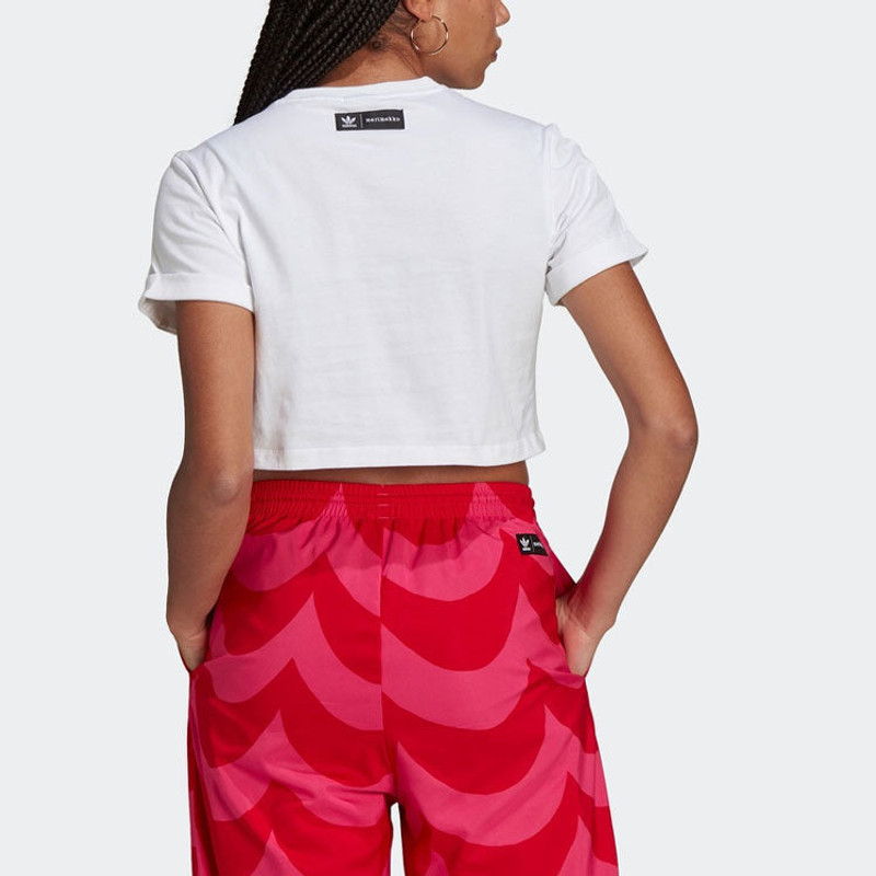 (WMNS) adidas originals Large Logo Casual Sports Short Sleeve White H20482 4