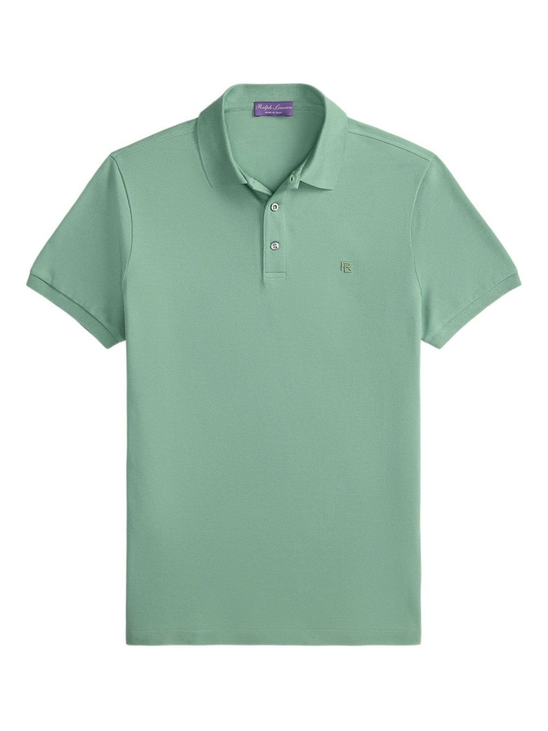 logo-embroidered polo shirt 1