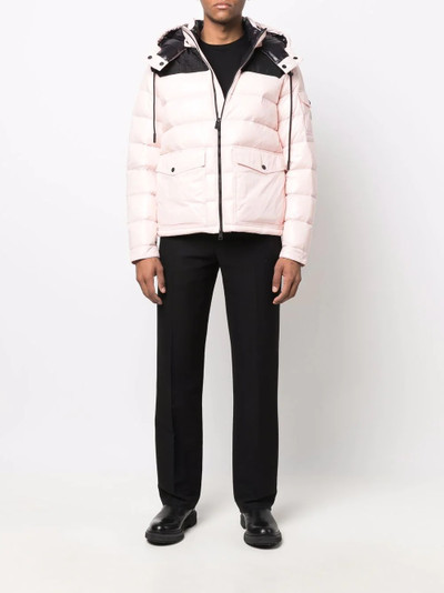 Moncler detachable-hood padded jacket outlook