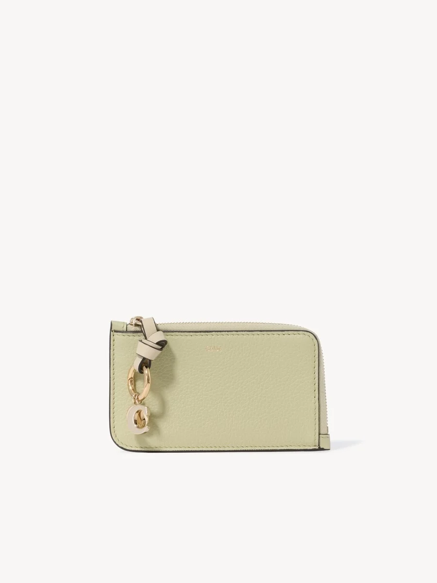 ALPHABET WALLET IN GRAINED LEATHER - 1