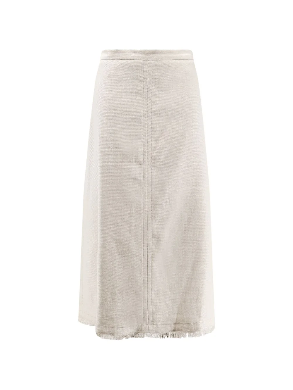 fringed A-line midi skirt - 1