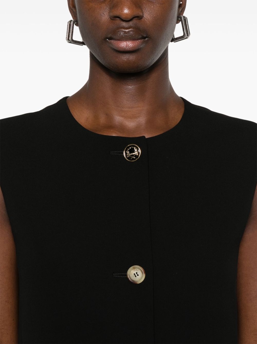 crepe midi dress - 5