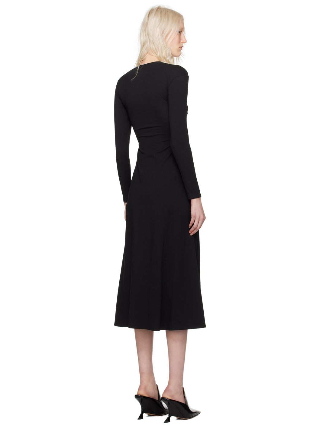Black Baes Midi Dress - 3