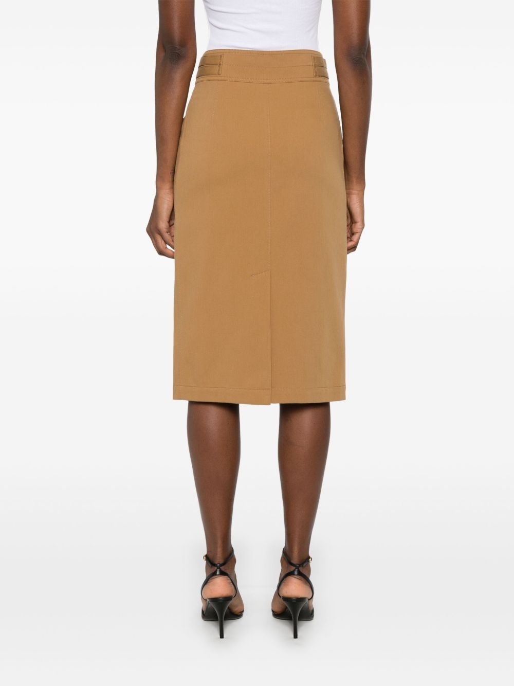twill midi skirt - 4