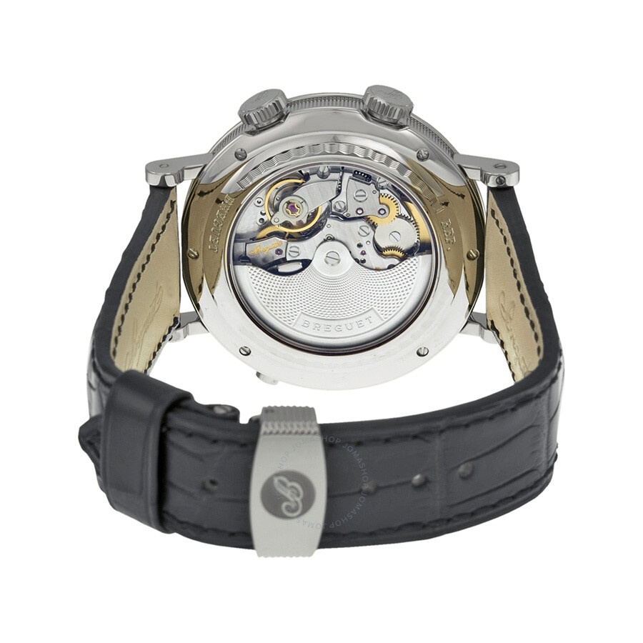 Breguet Classique Alarm White Gold Black Leather Men's Watch 5707BB129V6 - 3