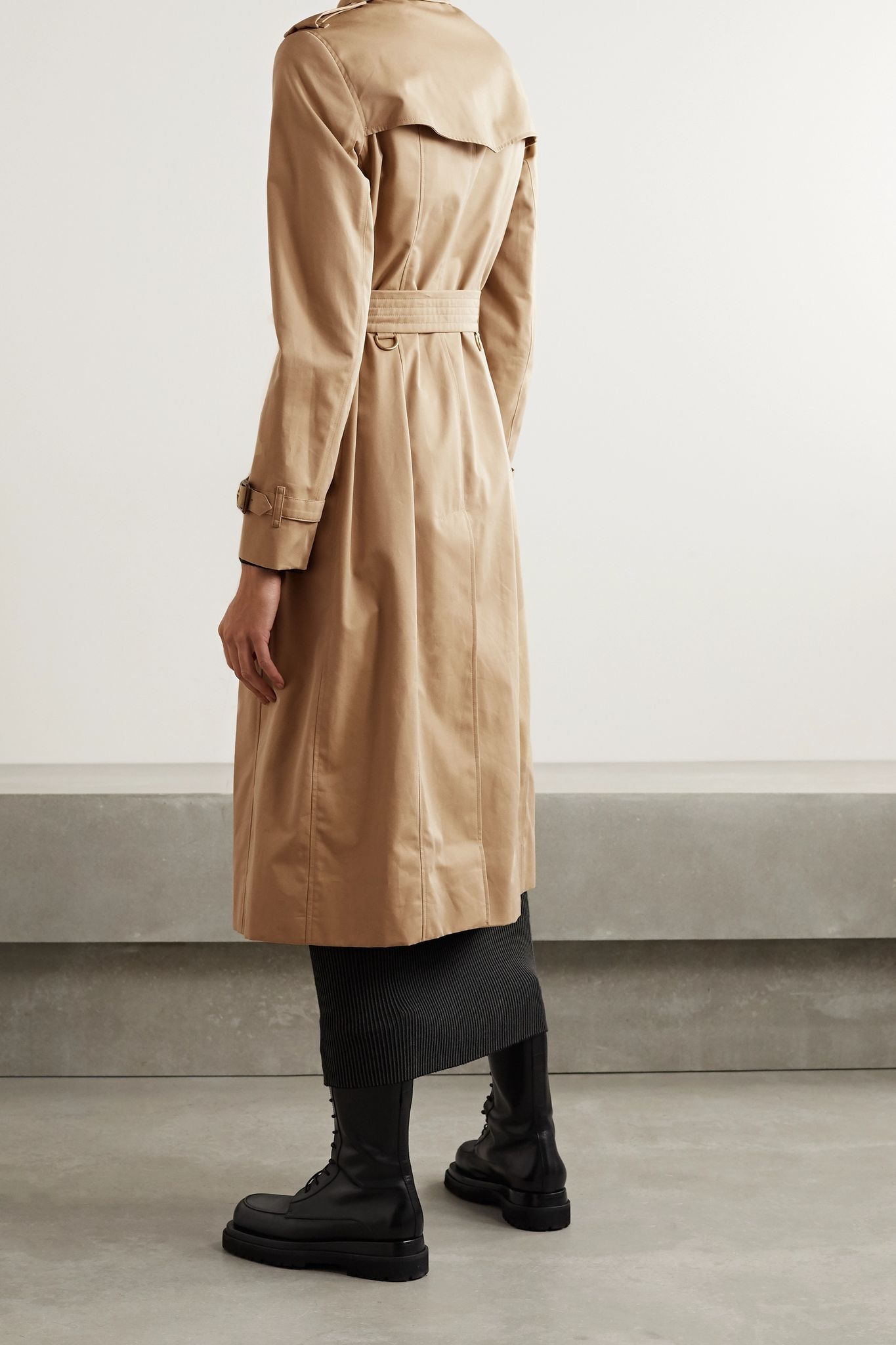 The Chelsea Long cotton-gabardine trench coat - 4