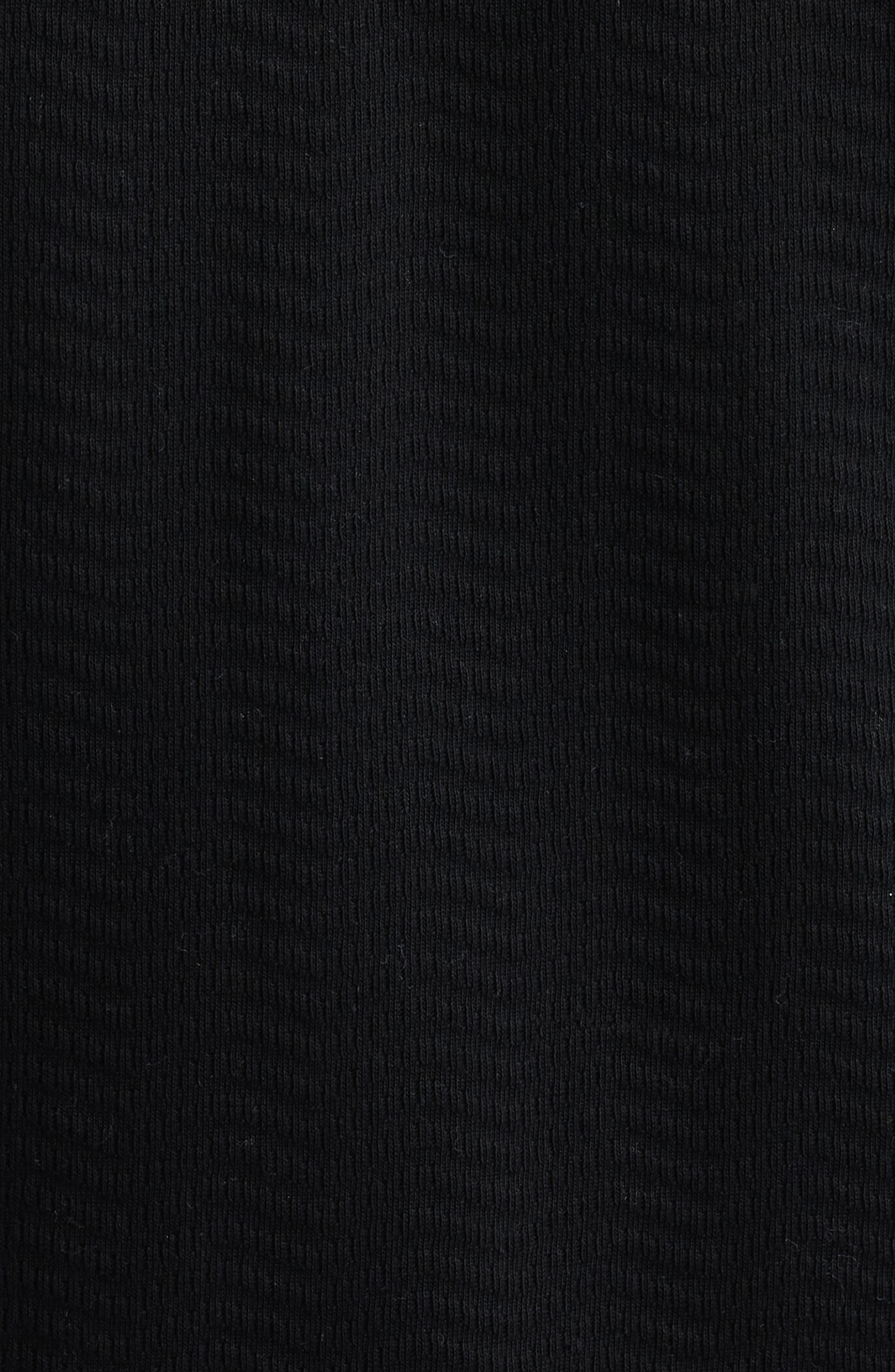Emporio Armani Tonal Textured Wave Cotton Polo in Black at Nordstrom - 6