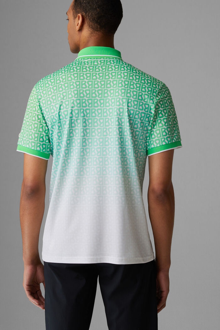 Arno Functional polo shirt in Green/White - 3