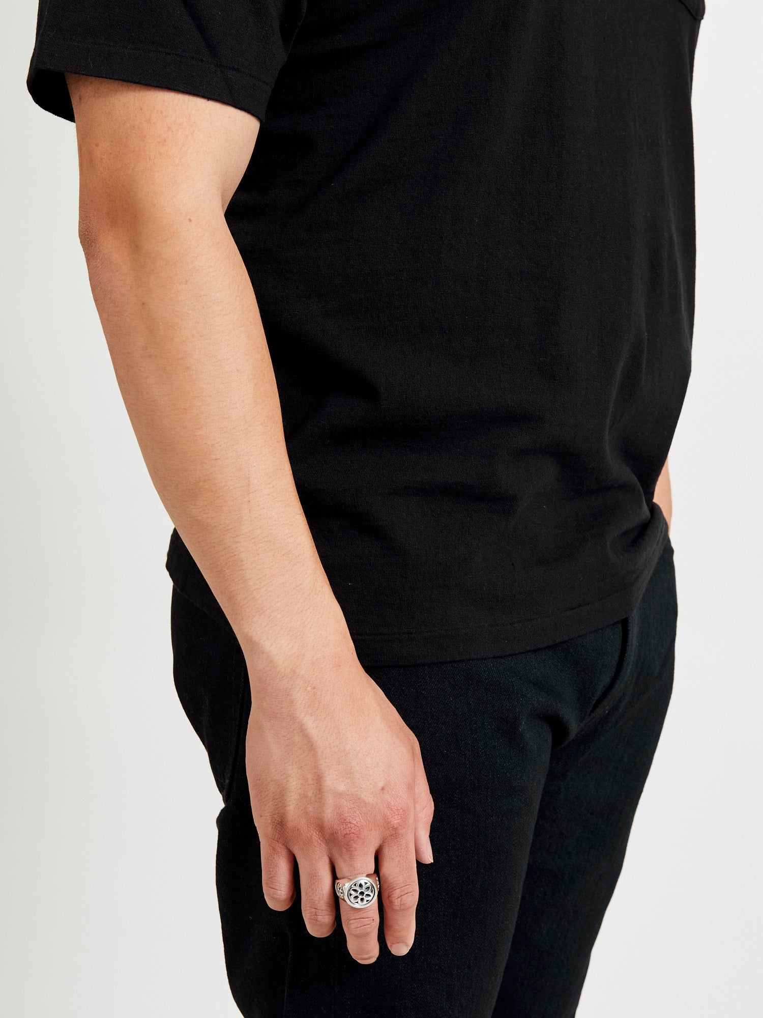 Medium Club Ring in Sterling Sliver - 7