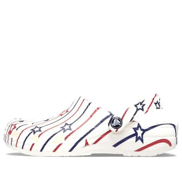 Crocs Classic Stars and Stripe Clog 'White Multi' 208877-94S - 1
