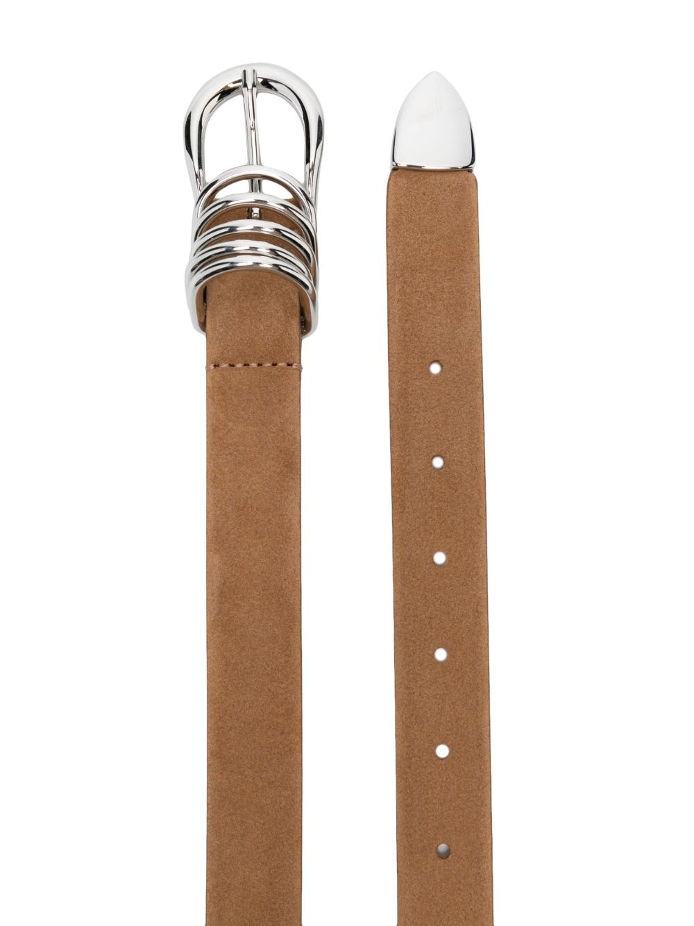 Hollyhock 3-ring suede belt - 2