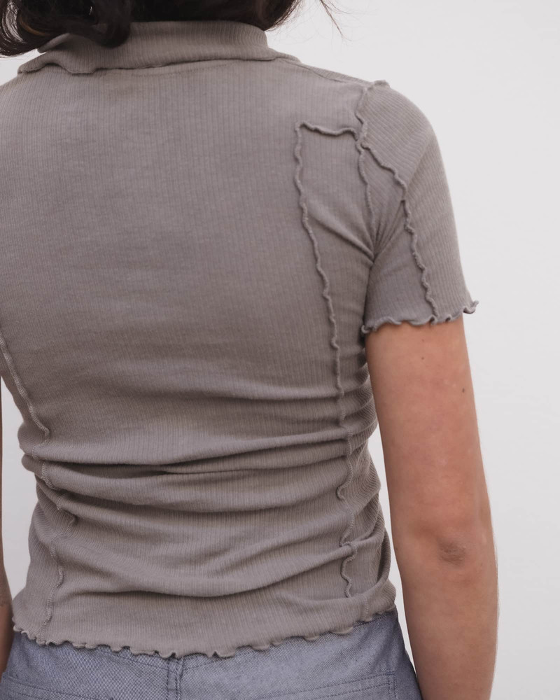 Omato Polo Tee Shirt - Organic Cotton Rib 7