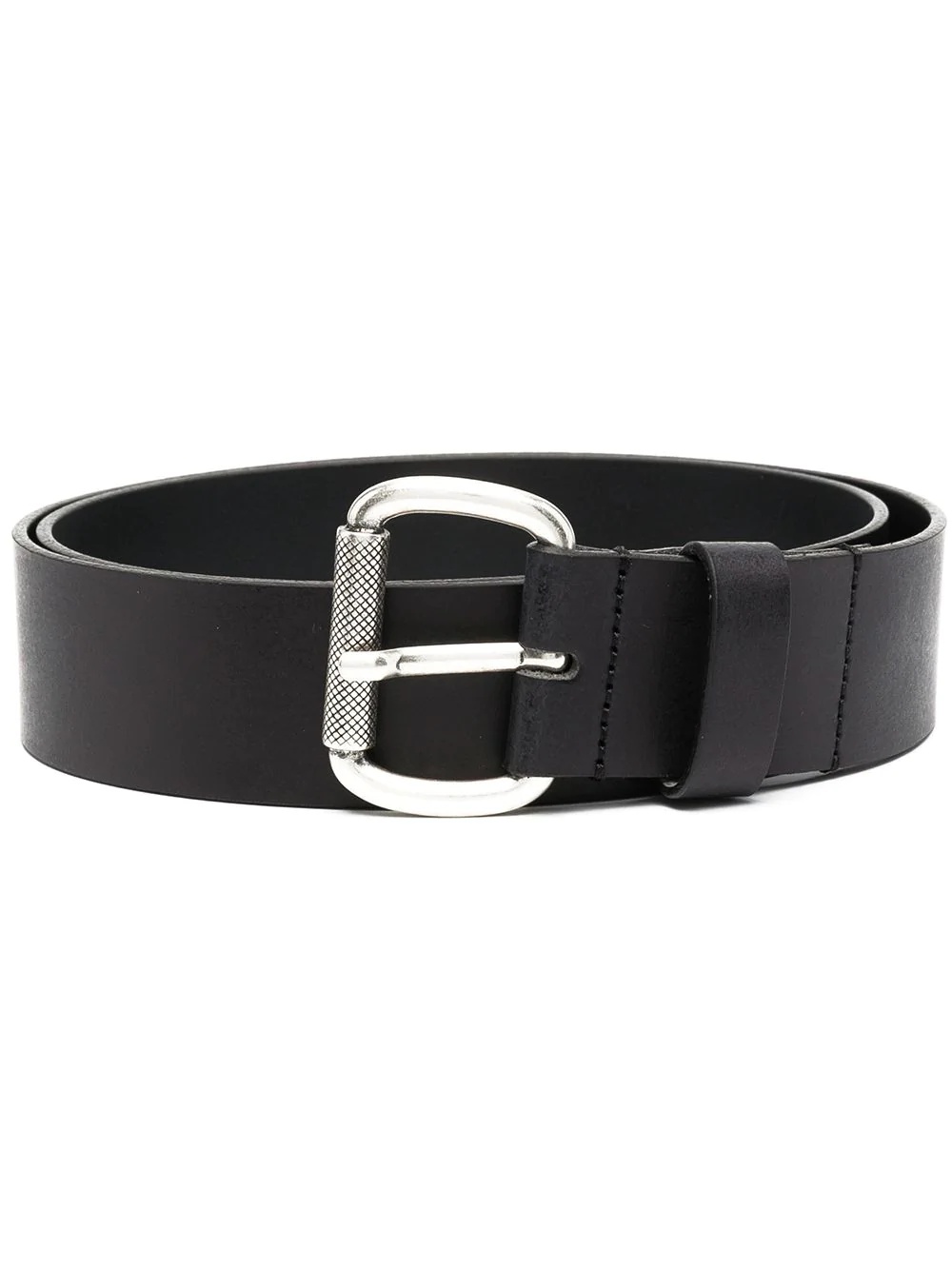 buckled leather belt - 1