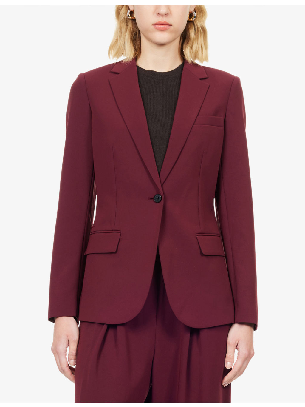 Staple Notched-Lapel Blazer Jacket - 3