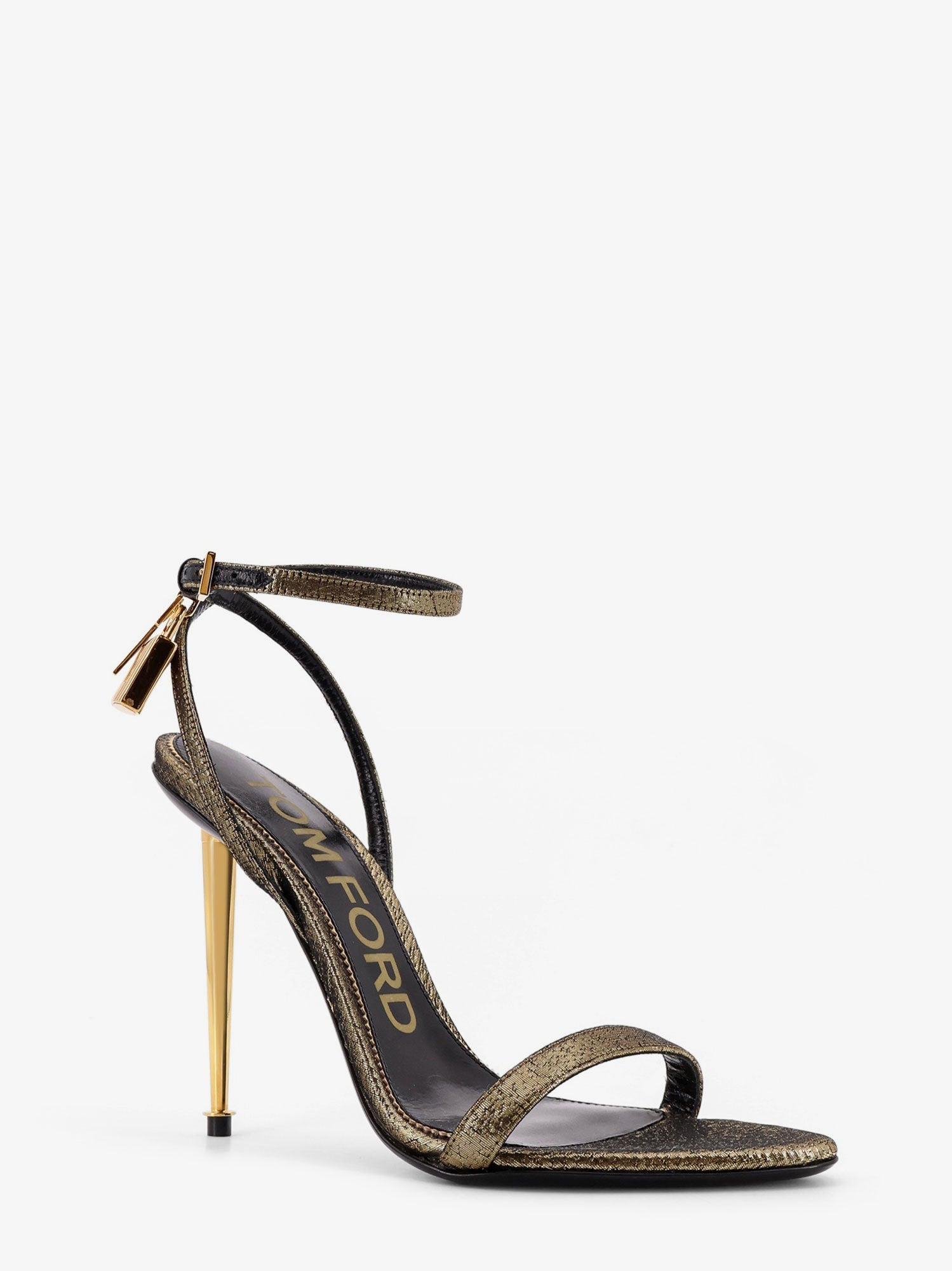 Tom Ford Laminated Leather Sandals With Logoed Padlock - 2