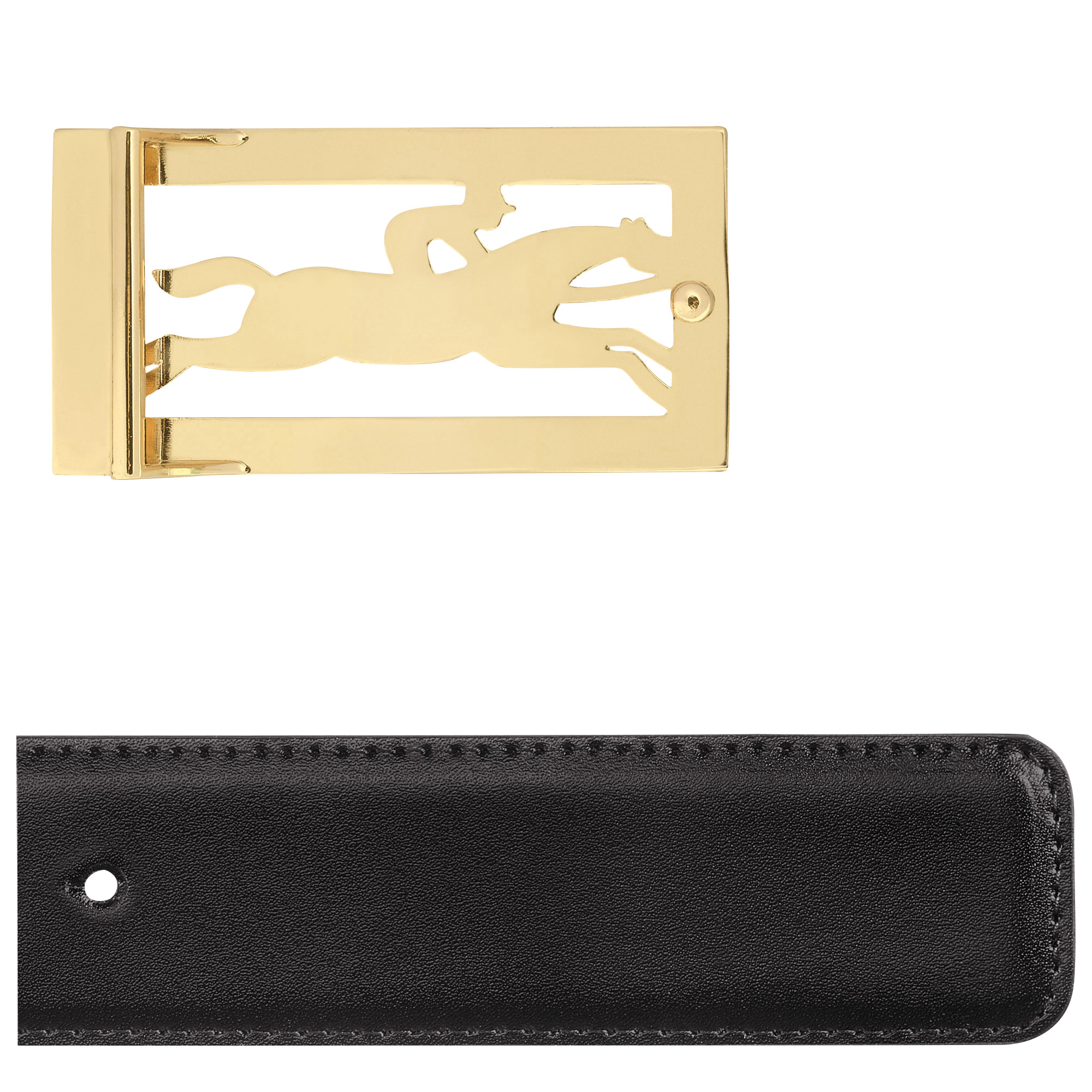 Delta Box Men's belt Black/Mocha - Leather - 4