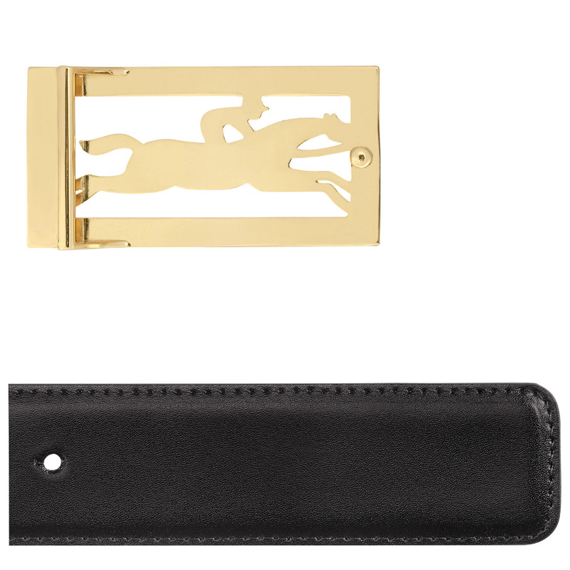 Delta Box Men's belt Black/Mocha - Leather 4