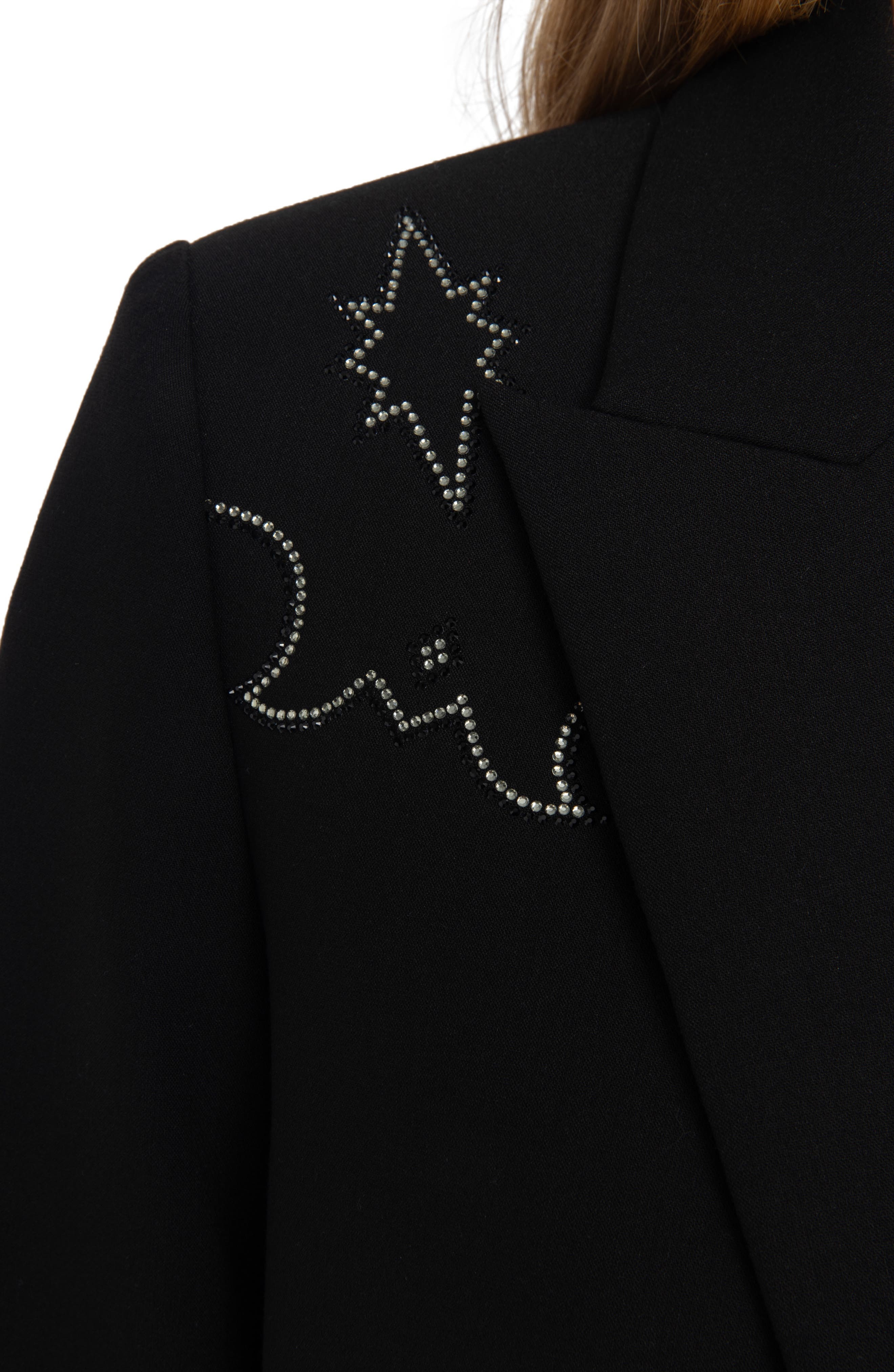 Zadig & Voltaire Viva Rhinestone Detail Jacket in Black at Nordstrom - 4